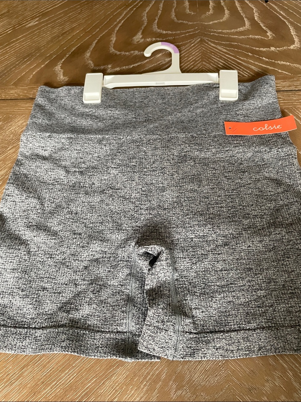 Colsie Heather Gray Seamless Bike Shorts XL